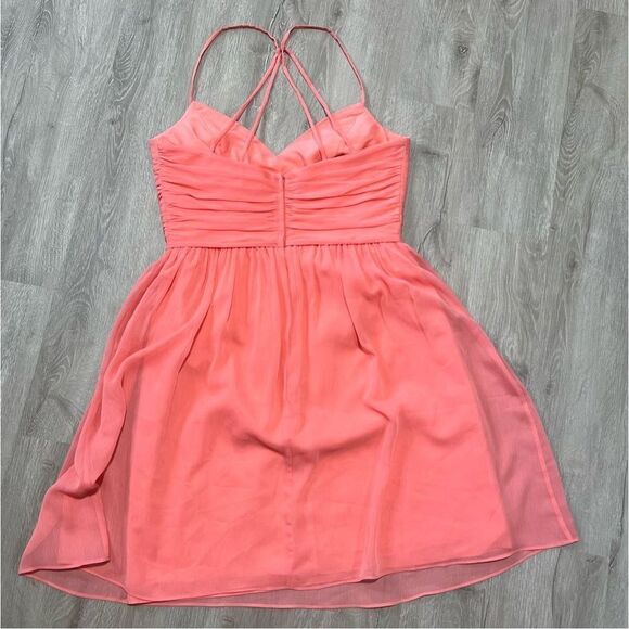 David’s Bridal Chiffon Mini Dress Size 8 - Picture 5 of 13